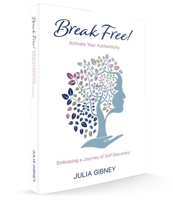 Book Cover Break Free - Activate your authenticity. Author Julia Gibney